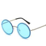 Metal Chain Rimless Sunglasses Women