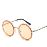Metal Chain Rimless Sunglasses Women