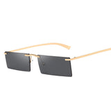 Frameless Square Sunglasses Men