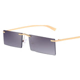 Frameless Square Sunglasses Men