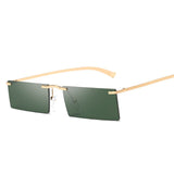 Frameless Square Sunglasses Men